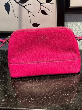 kate spade Hot Pink Pebbled Leather Crossbody Purse